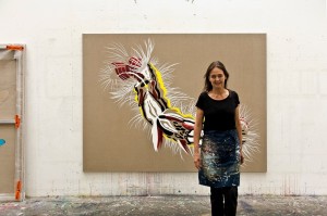 Fig. 1. Joos van de Plas in her studio in 2013 (photo: Ed Restl)